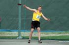 Discus thrower from Northumberland during the Annual Inter-Counties Schools, Cleveland v Cumbria v Durham v Northumberland at Claireville Stadium, Middlesbrough